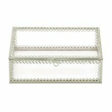 Silver Trim Glass Box