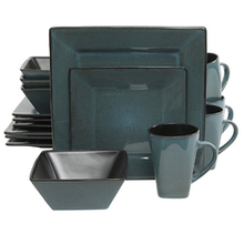 Gibson Elite Kiesling 16-piece Dinnerware Set, Blue