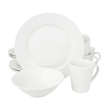 Gibson Home Noble Court 12 Piece Dinnerware Set In White