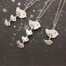 Happy Bird Day Necklace In Sterling Silver