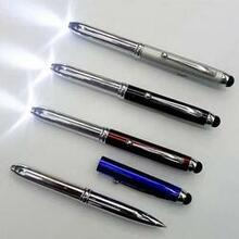 Light Us Stylus With 3 In 1  Features - Stylus, Pen And Led Light - Color: Blue