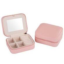 Cool Jewels A Palm Sized Compact Jewelry Box - Color: Powder Pink K290-1248374692