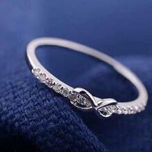 Infinite Love Ring With Parade Of Cz Diamonds -color: Platinum - Silver, Size: Ring Size - 7