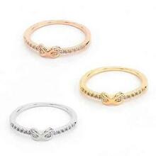 Infinite Love Ring With Parade Of Cz Diamonds -color: Rose Gold, Size: Ring Size - 7