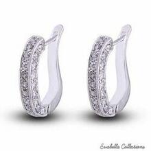 The Subtle Hoop Earrings - Color: White Gold