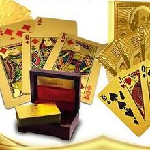 Our Win! Win! 24 Kt Gold Or Silver Plated Playing Cards In A Laminated Jewel Box - Color: Gold K290-1258869840