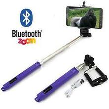 Selfi Monopod Telescopic Stick With Bluetooth & Zoom Controls - Color: Lime Green K290-1259467828