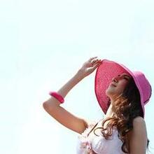Sun Hut Straw Hat Cool And Foldable - Color: Sea Blue