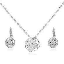 Rose Is A Rose Pendant And Chain 18kt Rose With 2ct Cz Bonus Free Earrings In White Yellow And Rose K290-13534232018979
