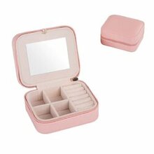 Cool Jewels A Palm Sized Compact Jewelry Box - Color: Pink K290-14702428749859