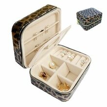 Cool Jewels A Palm Sized Compact Jewelry Box - Color: Leopard K290-14702428880931