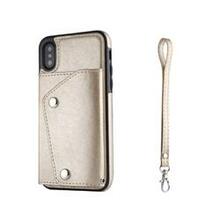 Minimal Case With Wallet For Apple Phones -color: Gold, Size: Iphone - X K290-15741496295459