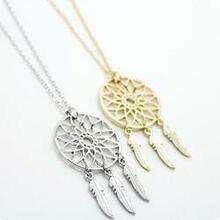 Believe The Dream Catcher Necklaces In Yellow And White Gold Plating - Color: Silver