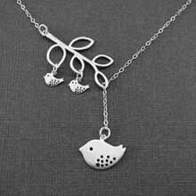 Blessed Birds On The Branch Necklace - Color: Yellow Gold K290-1731627780