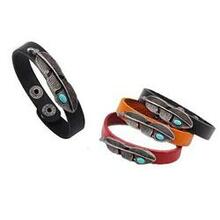 Strength & Beauty Genuine Leather Bracelet - Color: Orange K290-18332418565