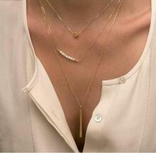 Bogo Deal - I Smile Because Of You Layered Gold Necklace With Pearls K290-18844006149