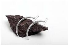 Crescent Moon Earrings In Gold And Silver Plating - Style: Midnight Moon - Silver K290-19791884293