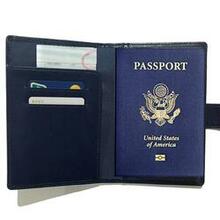 Passport Wallet With Rfid Safe Lock - Color: Brown K290-19945812293