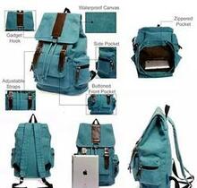 Back To Campus Canvas Backpack - 4 Colors! F369-2007411461