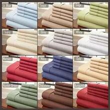 Simple Threads 6pc Set Super Cool Microfiber Bed Sheets Solid Colors 1800 Tc F369-2007791813