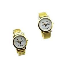 Mr. Whiskers Metallica Cat Watches - Watch Style: Gold - Mesh Belt K290-20790172997