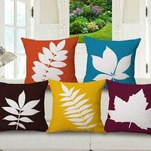 Foliage Love Autumn And Spring Leaf Cushion Covers - Color: Blue K290-20790228357