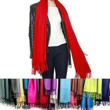 Privilege Pashmina Shawls With Fringe Benefits - Color: Q - Mistletoe Green K290-21596161605