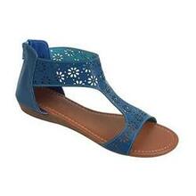 Crazy Daisies Summer Sandals -color: Blue, Size: 6