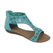 Crazy Daisies Summer Sandals -color: Mint, Size: 6