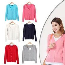 New Year Cardigans Long Sleeves Button Down Style -size: X Large, Color: Coral K290-22087419205