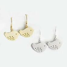 Spring Has Sprung Pair Of Earrings In Yellow Or White Gold - Color: 1 Pair - White Gold Plated