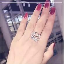 Cowgirl Ring Shaped Like A Belt With Cz Stones - Ring Size: 10 K290-30556467984