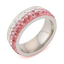 Cocktail & Mocktail Rings Cz Crystals With Ombre Effect -ring Size: 6, Ring Color: Sweet Rose K290-31023124880