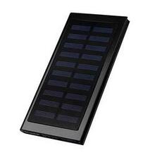 Slim Giant Solar Power Extender For All Gadgets With 2 Usb Ports - Color: Black