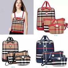 Posh And Cool Convertible 3 In 1 Backpack In Plaid F369-3141382085