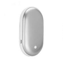 Warm And Cozy Portable Hand Warmer And Power Bank - Color: Silver K290-31472733093974