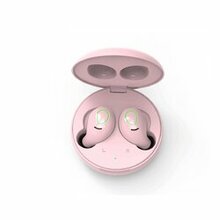 All Charged Up Bluetooth Earbuds With Wireless Charging Pad - Color: Pink