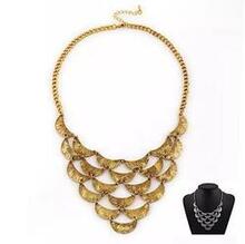 Many Moons Crescent Necklace With Antique Finish - Necklace Style: Gold K290-31747301456
