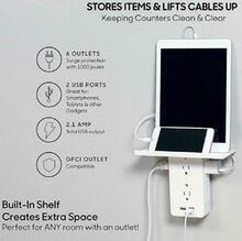 Executive Shelf Multi Charge Wall Outlet K290-32207789850710