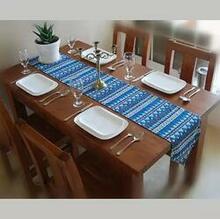 Azuka Table Runner With Aztec Design - Color: Blue K290-32225555152