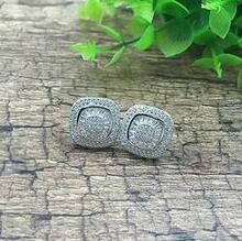 Fair And Square Earrings Studs Set In Pave Setting K290-32227768080
