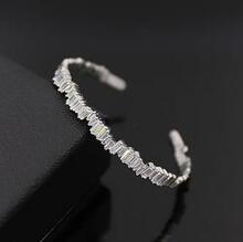 Bonjour Bracelet La French Natural Baguette Setting - Size: Silvery K290-32413326480