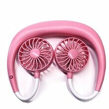 Beat The Heat Double Cool Cordless Breezy Mini Collar Fan - Color: Pink Fan K290-32560265068630