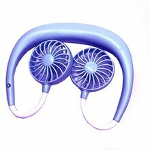 Beat The Heat Double Cool Cordless Breezy Mini Collar Fan - Color: Pure Blue K290-32560265134166