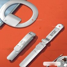 Self Video Portrait Soft Halo Light Stand With Dual Led Light And Bluetooth Remote - Color: White K290-33245317529686