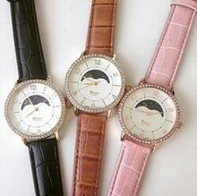 Sun Phase Fashion Watch With Crystals - Color: White K290-33698682320