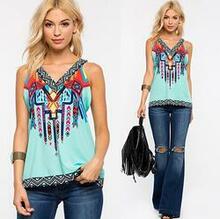 Roma Top In Tribal Print - Size: Large K290-34253467472