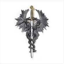Dragon Dagger Wall Plaque
