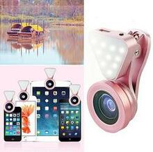 Glow Face 3 In 1 Photo Lens And Fill Lighting Clip - Color: Black K290-39593735632