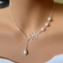 Pearls Of Joy Lariat Necklace In White Gold And Yellow Gold Plating -style: Multi-pearl Lariat, Col